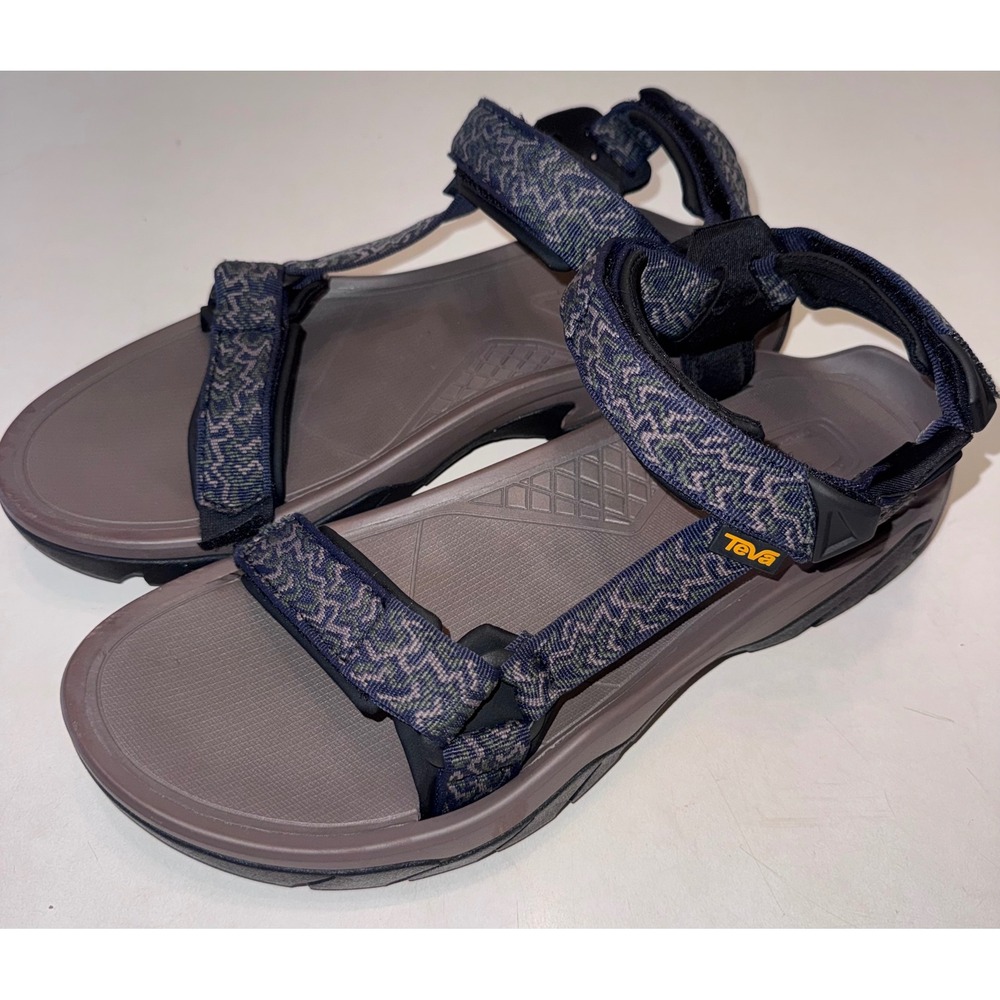 Teva Terra Fi 5 Universal Mens Water Sandals Grey Navy Geometric Straps Size 13